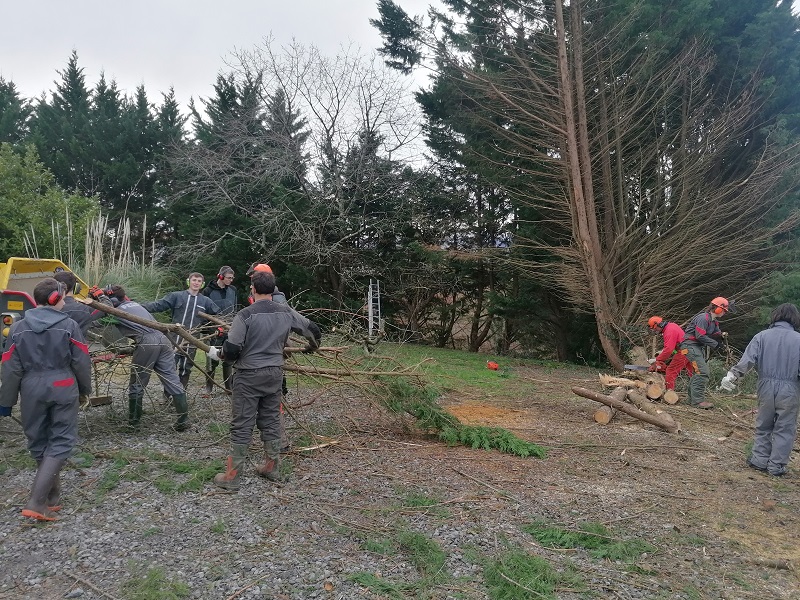 Chantier à l'auberge Etxeberria