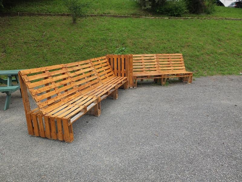 Banc en palette